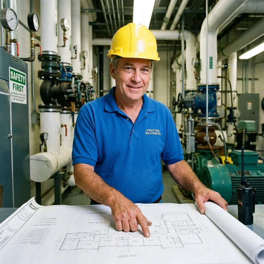 Ingenieur bei der Bauüberwachung